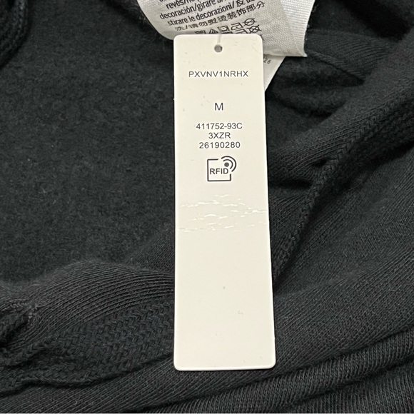 NWT Pink Victoria’s Secret Black Love Pink University Hoodie Oversized - Picture 8 of 9